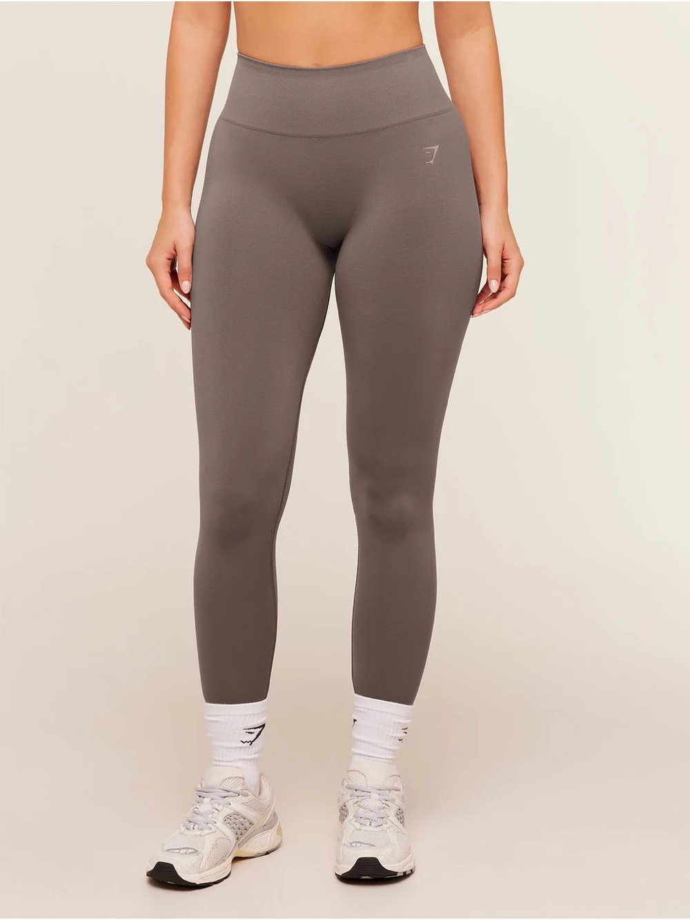 Gymshark Seamless High-Waist Leggings - Taupe Gray